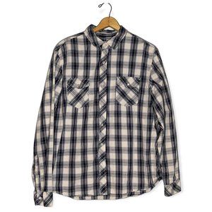 Chals Long Sleeved Button Down Plaid Shirt Size XXL